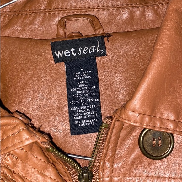 Brown Leather Jacket - Picture 2 of 2